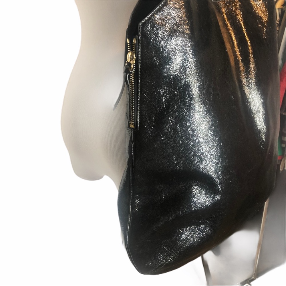 YSL Black Patent Leather Large Tribute Bag - Picture 15 of 16